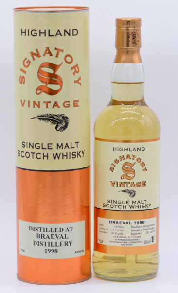Braeval 13 Jahre - Signatory Vintage - Single Malt Whisky - 43% vol - 0,7 L