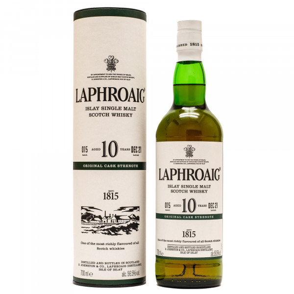 Laphroaig 10 Jahre Cask Strength Batch 15 Single Malt Scotch Whisky 56,5% vol 0,7 L