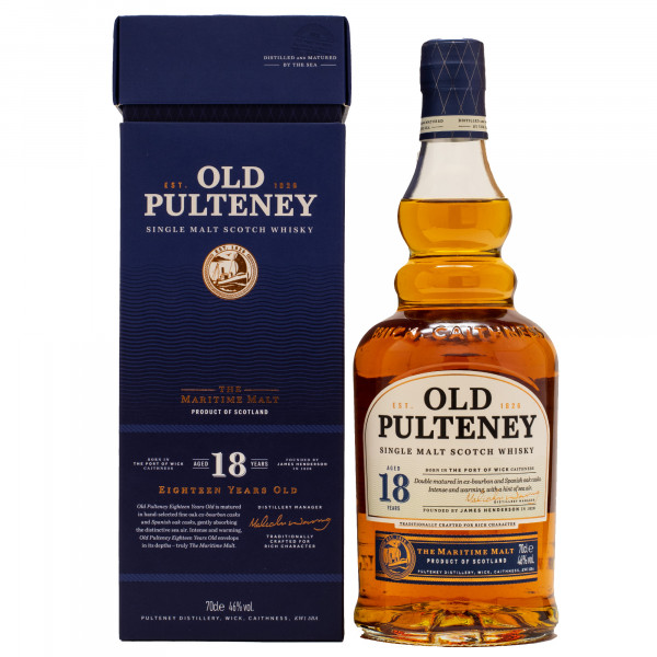 Old Pulteney 18 Jahre Single Malt Scotch Whisky 46% vol 0,7 L