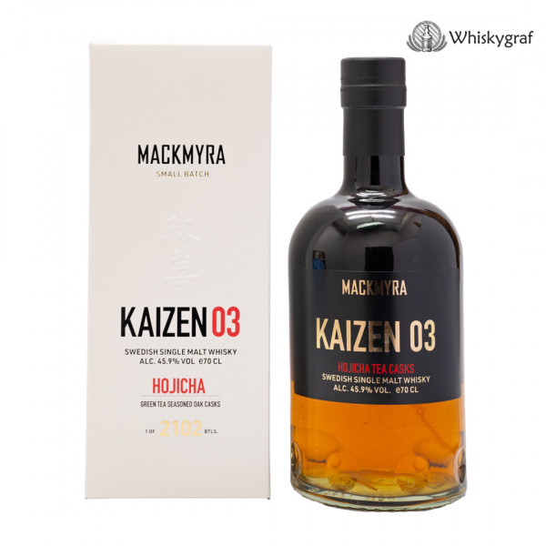 Mackmyra Kaizen 03 Hojicha Tea Seasoned Cask Single Malt Whisky 45,9% 0,7L