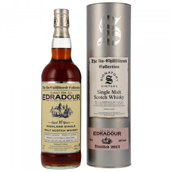 Edradour 2013/2023 Signatory Vintage Single Malt Scoch Whisky 46% 0,7L
