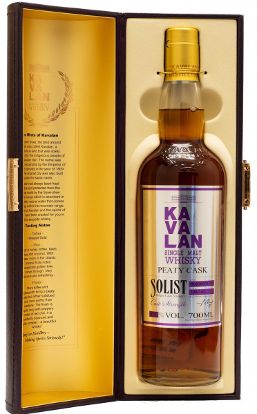 Kavalan Solist Peaty Cask - Cask StrengthTaiwan Whisky 51,6% vol 0,7 L