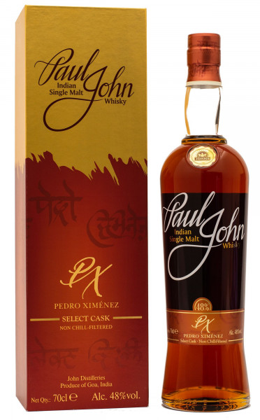 Paul John PX Select Cask Indian Single Malt Whisky 48% vol 0,7 L