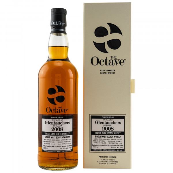 Glentauchers 2008/2020 - The Octave - Single Cask Scotch Whisky 54,9% vol 0,7L