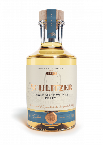 Schlitzer Single Malt Whisky peaty Deutschland 49% 0,5 L