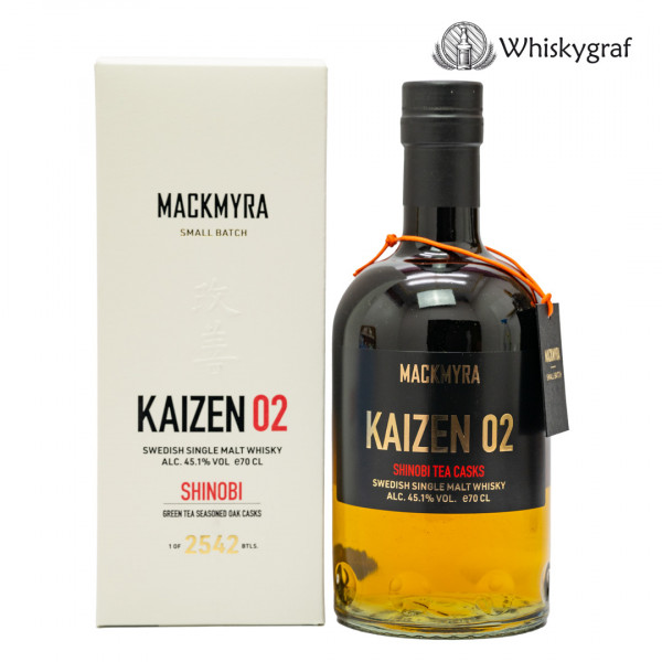 Mackmyra Kaizen 02 Shinobi Tea Seasoned Cask Single Malt Whisky 45,1% 0,7L