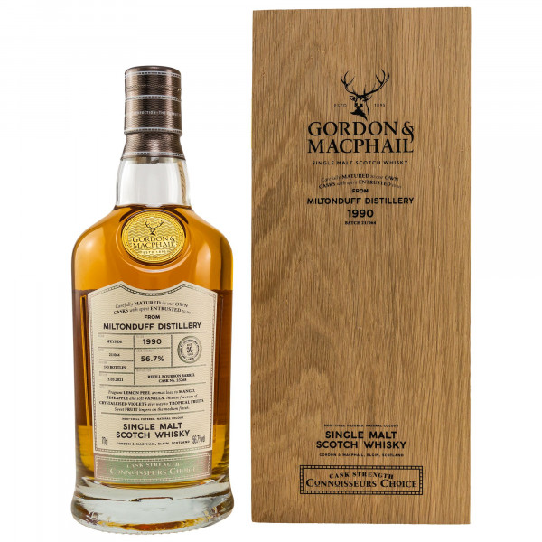 Miltonduff 1990/2021 Gordon & MacPhail Single Malt Scotch Whisky 56,7%vol 0,7L