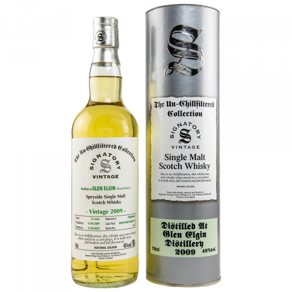 Glen Elgin 2009/2022 Signatory Vintage Single Malt Whisky 46%vol 0,7L