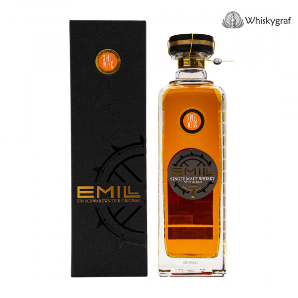 EMILL Spielwerk 7 Jahre Finish Marille Single Malt Whisky 51,7%vol 0,7L
