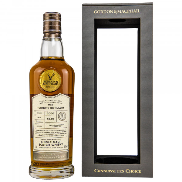 Tormore 2000/2022 Gordon & MacPhail Single Malt Scotch Whisky 59,1% 0,7L