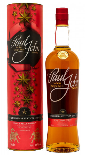 Paul John Christmas Edition 2020 Peated Oloroso Sherry Finish Indian Single Malt Whisky 46% vol 0,7