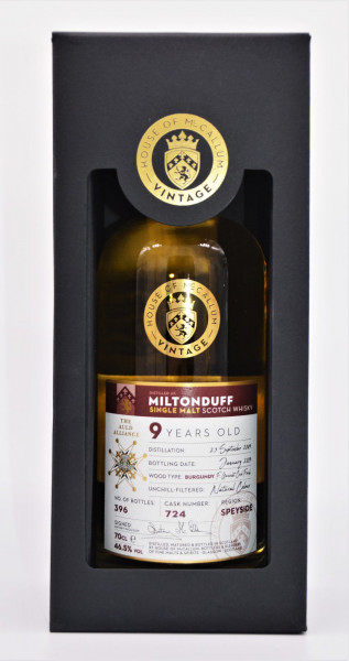 Miltonduff 2009/2019 House of McCallum Single Malt Whisky 46,5% vol 0,7L