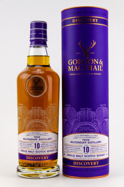 Miltonduff 10 Jahre Discovery NEW RANGE G&M Scotch Whisky 43% vol - 0,7 L