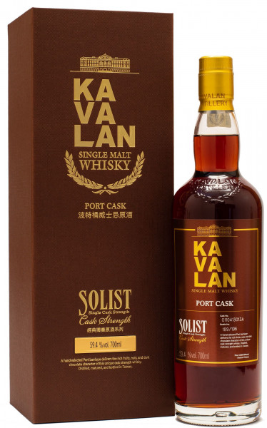Kavalan Solist Port Cask - Cask StrengthTaiwan Whisky 59,4% vol 0,7 L