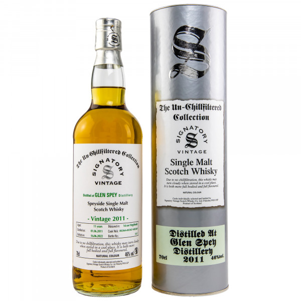 Glen Spey 2011/2022 Signatory Single Malt Scotch Whisky 46% 0,7 L