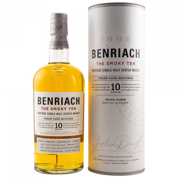 BenRiach the Smoky TEN Speyside Single Malt Scotch Whisky 46% 0,7L