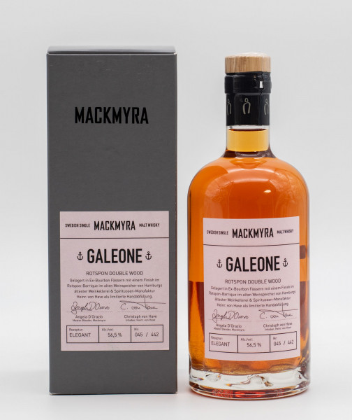 Mackmyra Galeone Swedish Single Malt Whisky 56,5%vol 0,5L