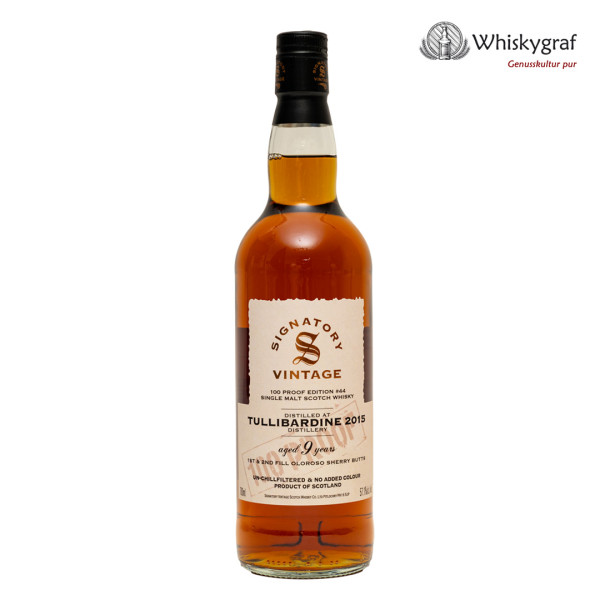 Tullibardine 2015/2025 100 Proof Signatory Vintage Single Malt Scotch Whisky 57,1% vol 0,7L
