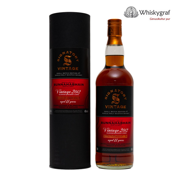 Bunnahabhain 11 Jahre 2012/2023 Signatory Vintage Islay Single Malt Scotch Whisky 48,2%