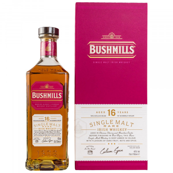 Bushmills 16 Jahre Rare Irish Whiskey 40% vol 0,7 L