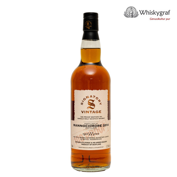 Mannochmore 2014/2025 100 Proof Signatory Vintage Single Malt Scotch Whisky 57,1% vol 0,7L