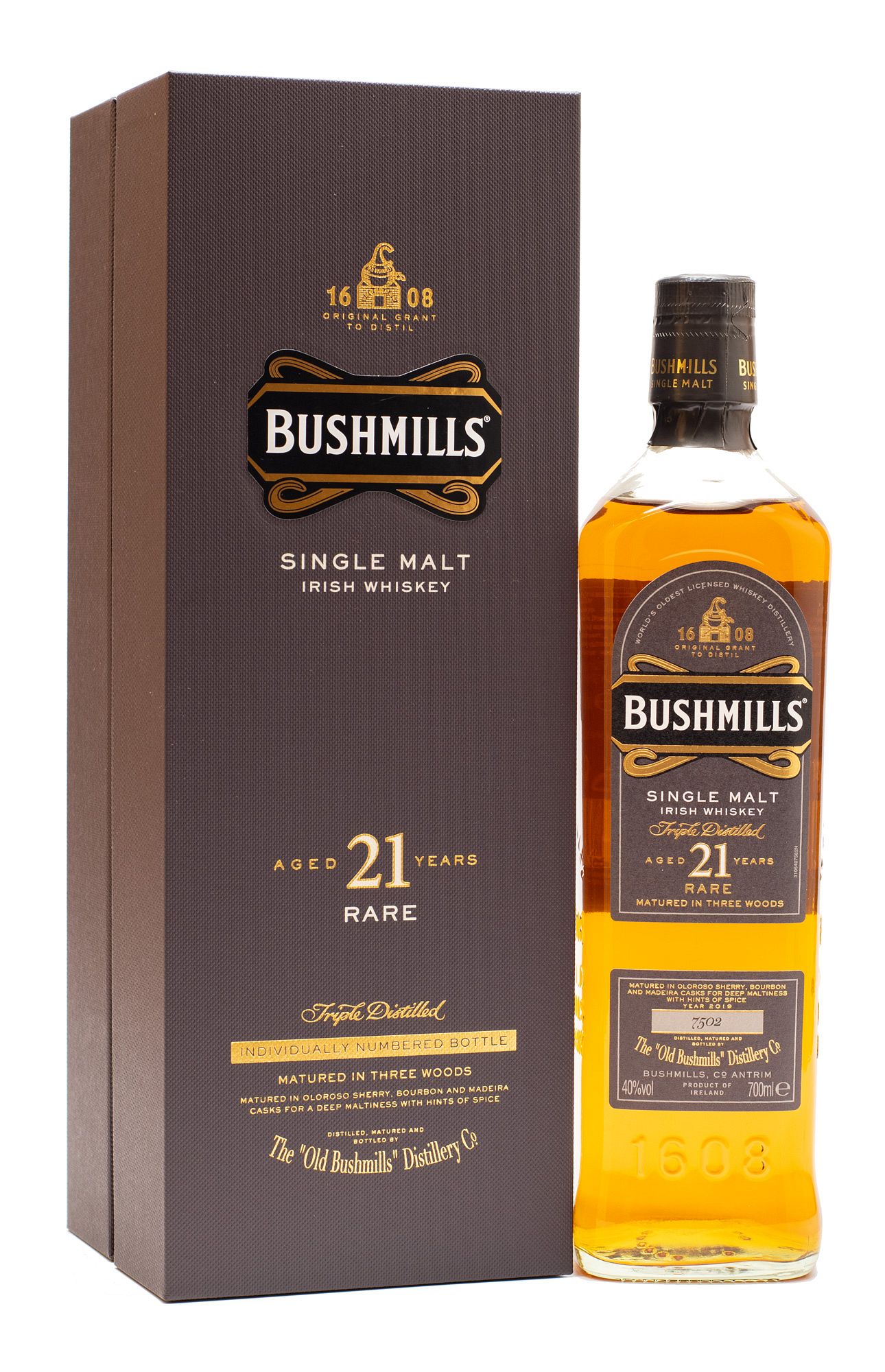 Bushmills 21 Jahre Madeira Finish Irish Whiskey 40% vol 0,7 L | Bushmills |  Irland | International | Whiskygraf