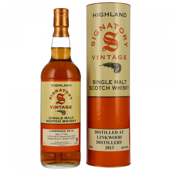Linkwood 2013/2023 Signatory Vintage Single Malt Scotch Whisky 43% 0,7L