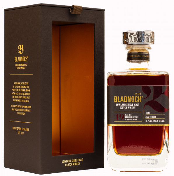 Bladnoch 19 Jahre PX Sherry Cask Single Malt Scotch Whisky 46,7% vol 0,7 L