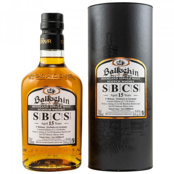 Edradour Ballechin 15 Jahre Batch #1 Single Malt Scotch Whisky 59,4% 0,7L