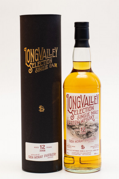 Glen Moray 2008/2021 - 12 Jahre LongValley Selection Single Malt Whisky 50% vol 0,7 L