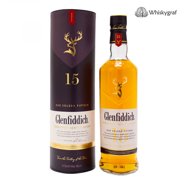 Glenfiddich 15 Jahre Solera Single Malt Scotch Whisky 40% 0,7L