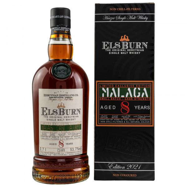 Elsburn 8 Jahre First Fill Malaga Hogsheads Single Malt Whisky 53,7% 0,7 L