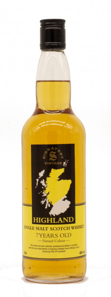 Signatory Vintage 7 Jahre Highland Single Malt Whisky 40%vol 0,7 L