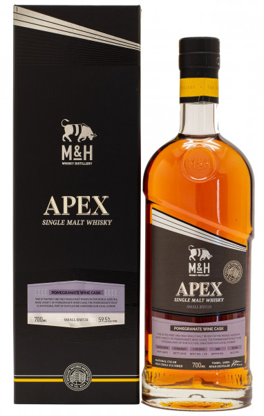Milk & Honey Apex Small Batch Pomegranate Wine Cask Finish Single Malt Whisky 59,5%vol 0,7L