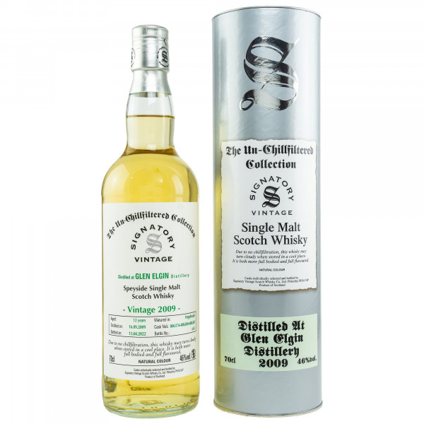 Glen Elgin 2009/2022 Signatory Vintage Single Malt Whisky 46%vol 0,7L
