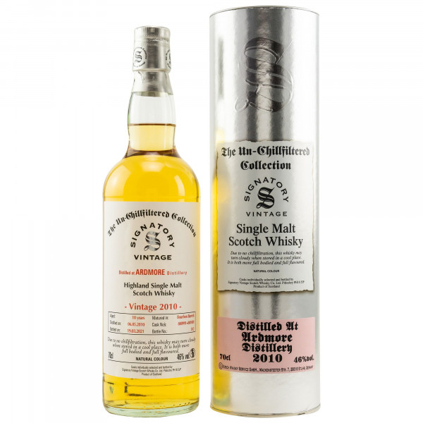 Ardmore 2010/2021 Signatory Vintage Single Malt Scotch Whisky 46%vol 0,7 L