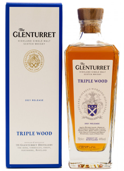 Glenturret Triple Wood 2021 Release Single Malt Scotch Whisky 44% 0,7 L