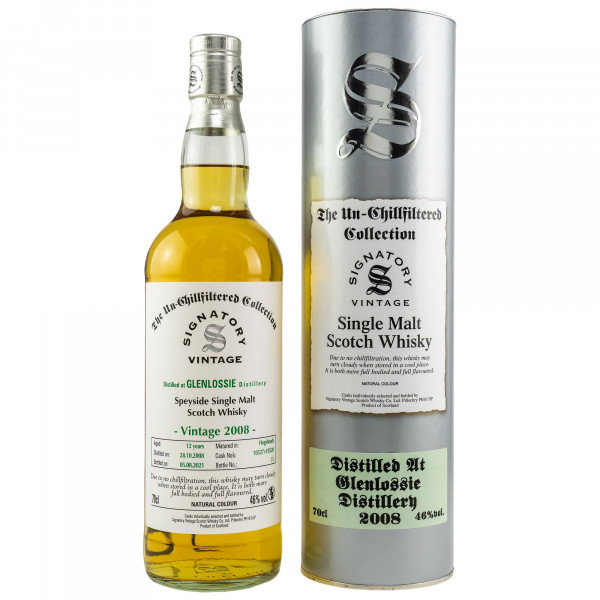 Glenlossie 2008/2021 Signatory Vintage Single Malt Scotch Whisky 46% vol 0,7 L