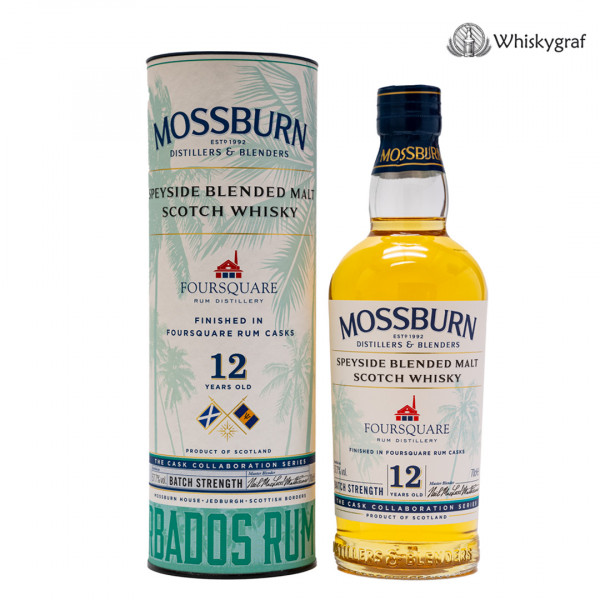 Mossburn Foursquare 12 Jahre Rum Cask Blended Malt Scotch Whisky 57,7% 0,7L