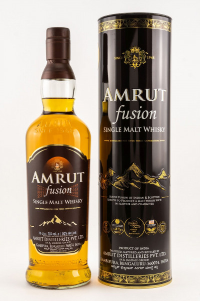 Amrut Fusion Single Malt Indien Whisky 50% vol 0,7 L