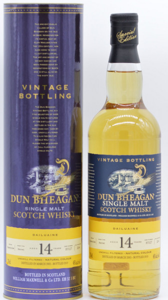 Dailuaine 14 Jahre 2005/2019 Dun Bheagan Scotch Whisky 46% vol 0,7 L