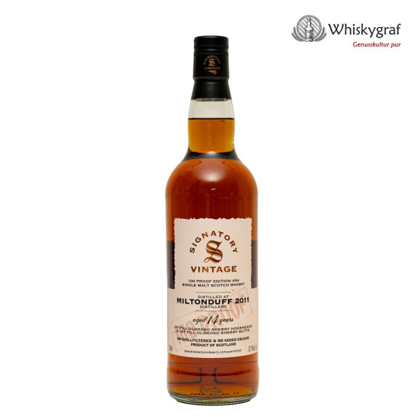 Miltonduff 2011/2025 100 Proof Signatory Vintage Single Malt Scotch Whisky 57,1% vol 0,7L