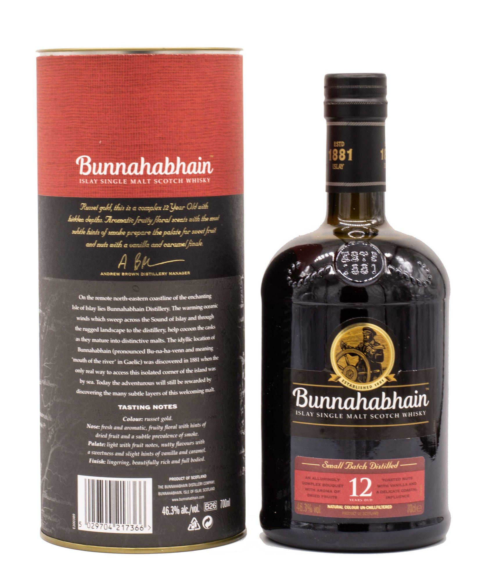 Malt Bunnahabhain Scotch-Whisky Islay Single Scotch Whisky 12 46,3% 0,7L Islay Whiskygraf Jahre | | | | Bunnahabhain