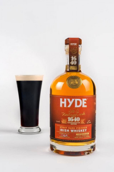 HYDE No.8 " Stout Cask finish " Irish Single Grain Whiskey 43% 0,7L