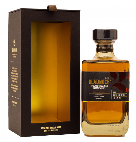 BLADNOCH "ALINTA" Peated PX Sherry & Bourbon Cask Single Malt Scotch Whisky 47% vol 0,7 L