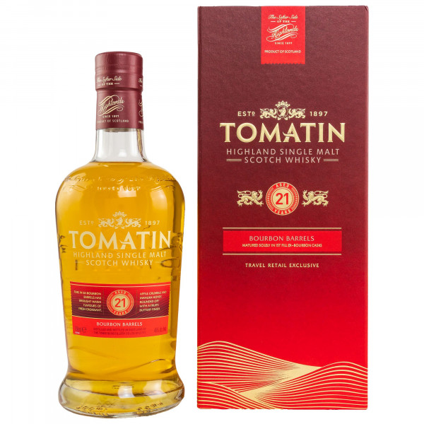 Tomatin 21 Jahre Oloroso Sherry Casks Single Malt Scotch Whisky 46% 0,7L