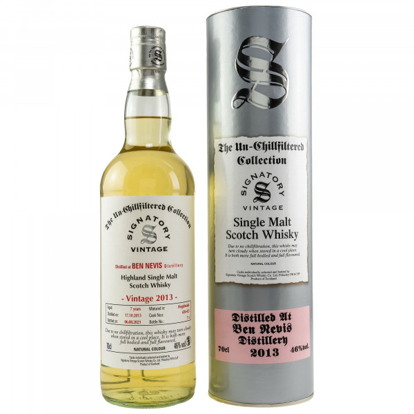 Ben Nevis 2013/2021 Signatory Vintage Single Malt Whisky 46% 0,7L