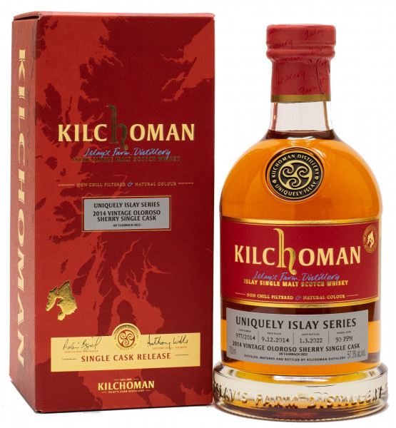 Kilchoman Uniquely Islay Series Vintage 2014 Oloroso Sherry Cask #6/10 Single Malt Whisky 57,3% vol