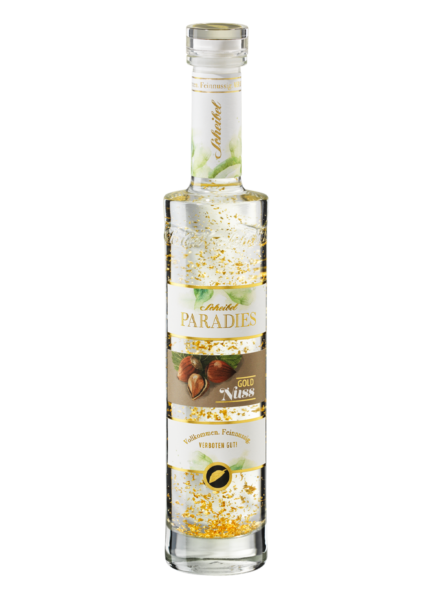 Scheibel PARADIES GOLD-NUSS mit Goldflocken Schatzkammer 33,3% vol 0,35 L