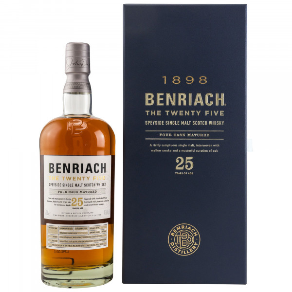 BenRiach 25 Jahre Speyside Single Malt Scotch Whisky 46% 0,7L